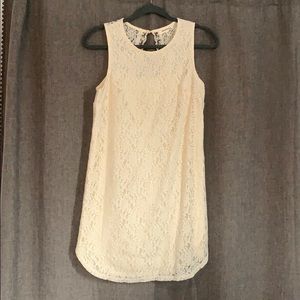 Cream colored lace dress